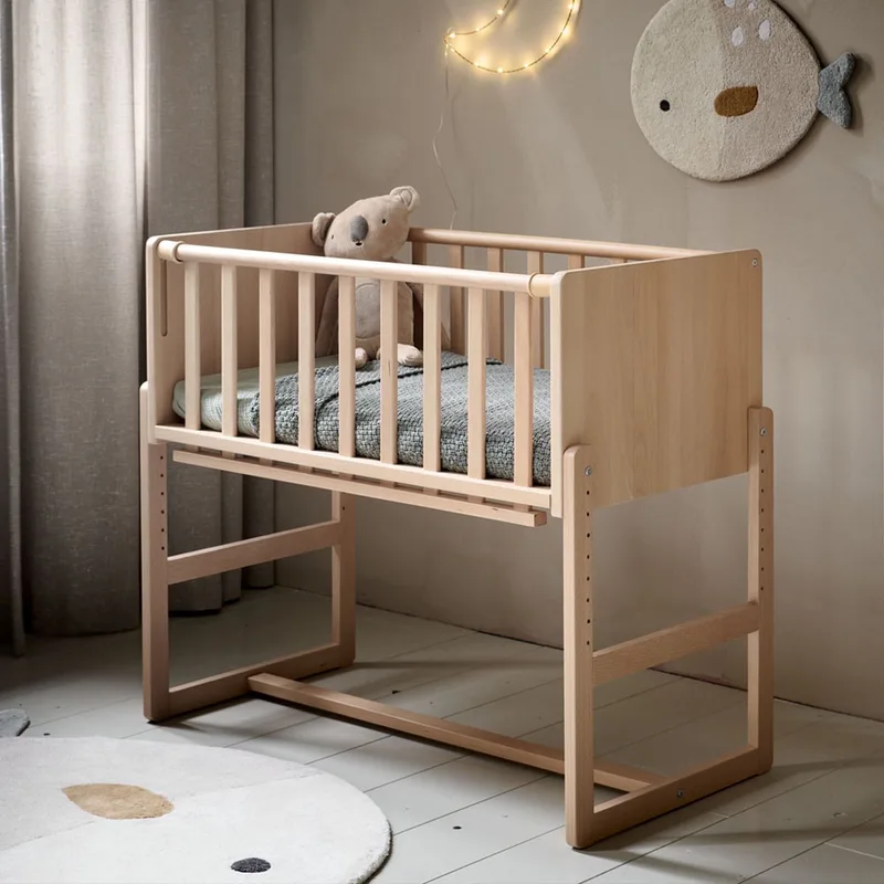 Petite Amélie 2-IN-1 CO SLEEPER / AANSCHUIFBEDJE «NUAGE» van Petite Amélie in Naturel – productfoto