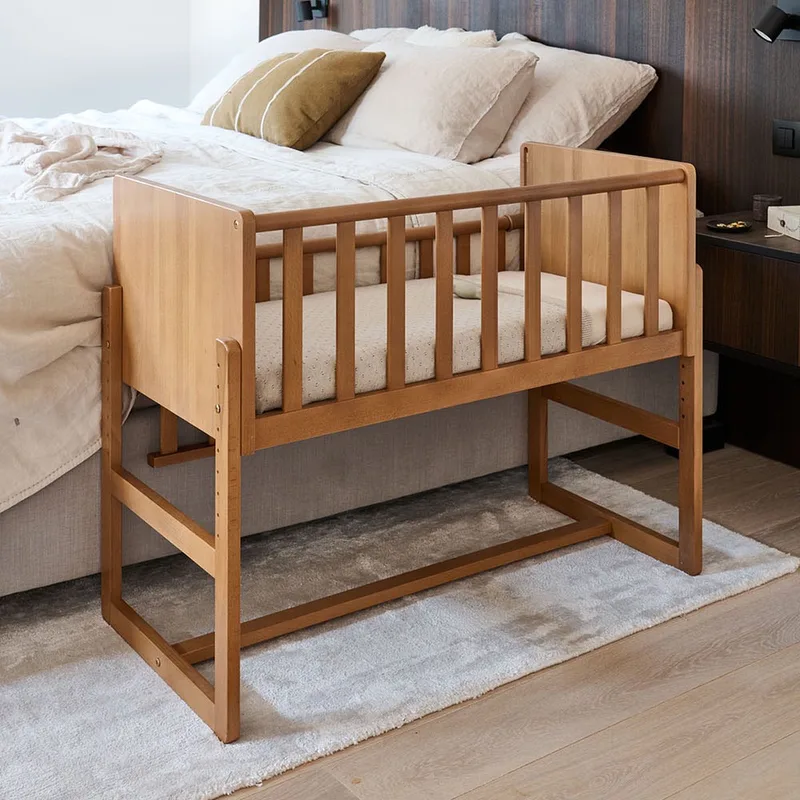 Petite Amélie 2-IN-1 CO SLEEPER / AANSCHUIFBEDJE «NUAGE» by Petite Amélie in Walnoot – product photo