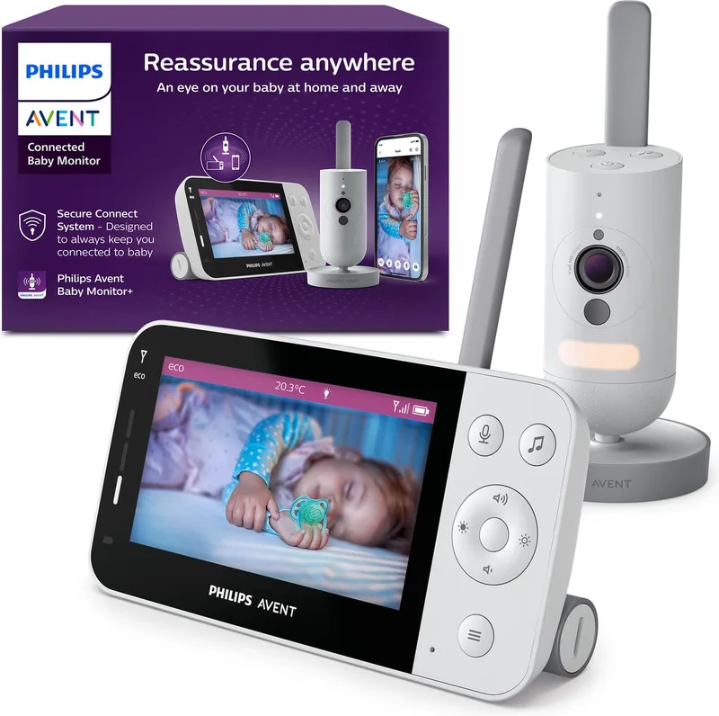 Connected Beeldbabyfoon - Babyfoon met camera en app - SCD951/26 by Philips Avent in Wit – product photo