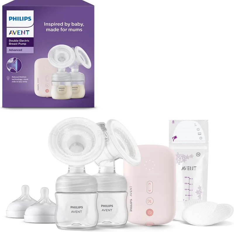 Dubbele Elektrische borstkolf - Draagbaar - Borstkolven - SCF397/31 van Philips Avent in "Roze – productfoto