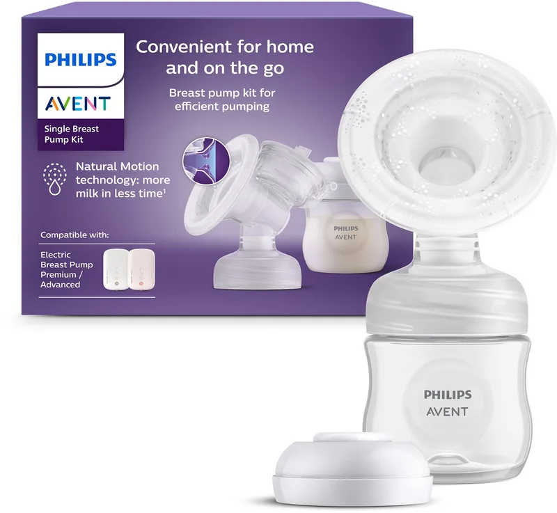 Extra Kolfset - Enkele Elektrische Borstkolf - Uitbreidingsset - Comfortabele Siliconen Kussens - SCF337/01 by Philips Avent in Wit – product photo