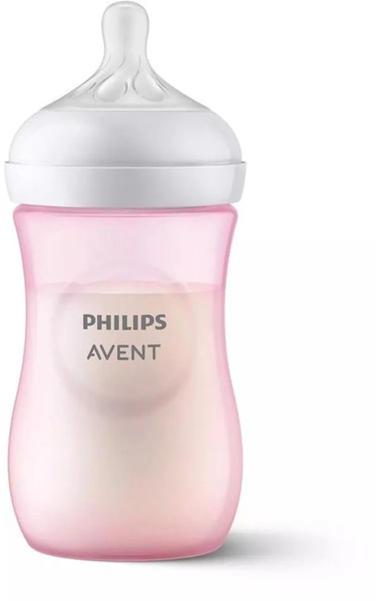 Natural Response babyfles 260ml - Zuigfles van Philips Avent in Roze – productfoto