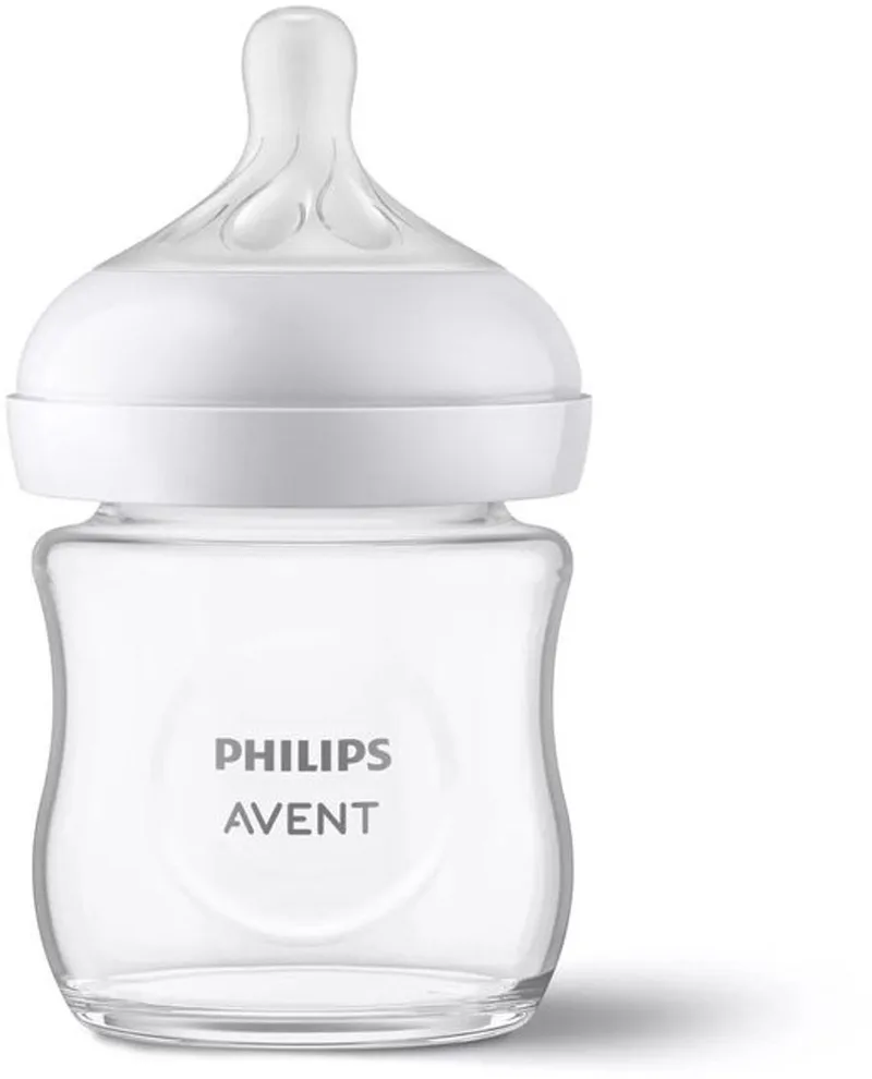Natural Response glazen babyfles 120ml - Zuigfles by Philips Avent in Transparant – product photo