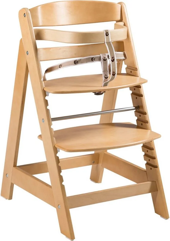 Hochstuhl Treppenhochstuhl Sit Up Click, natur, aus Holz van roba in Beige – productfoto