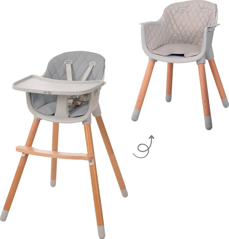 Roba - 2-in-1 Kinderstoel van roba in Bruin – productfoto