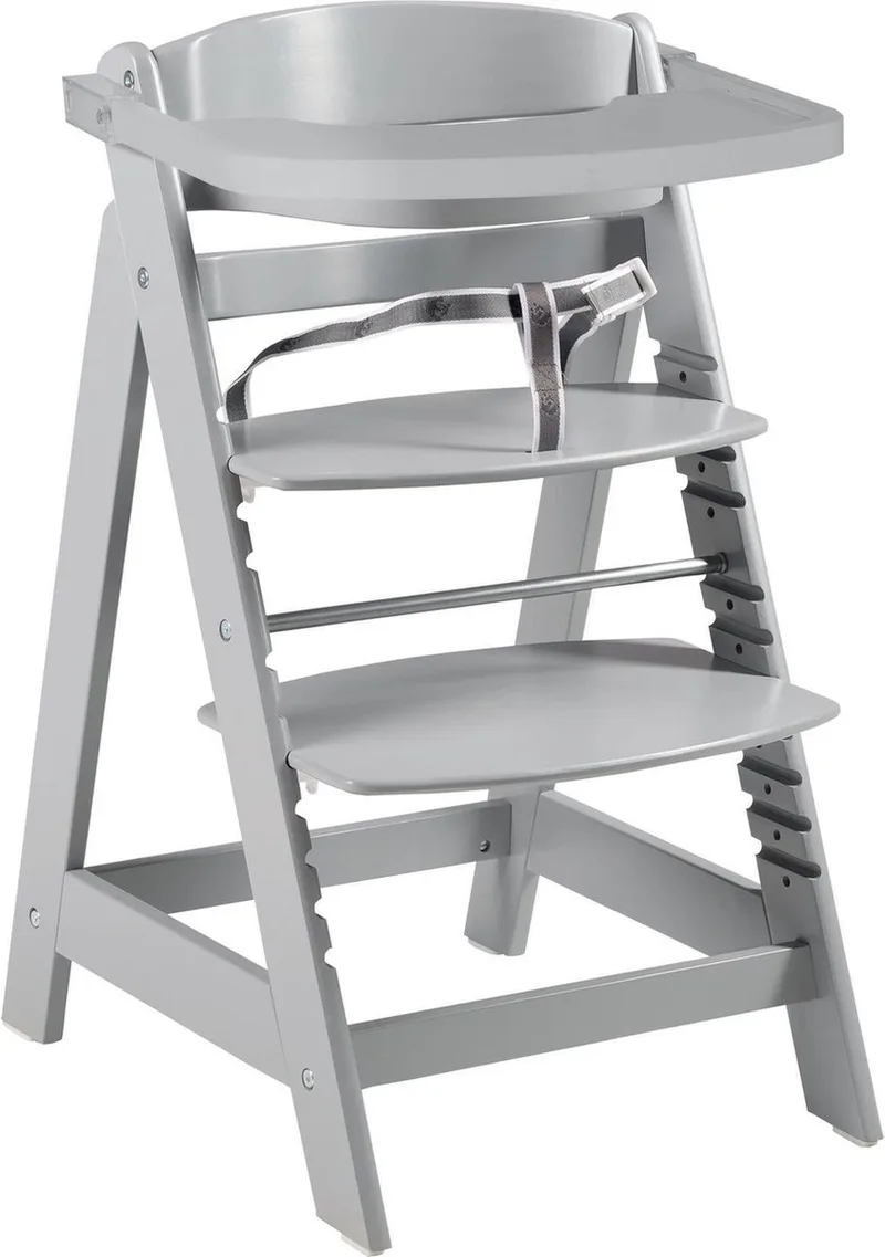'Sit Up Click & Fun' Houten Kinderstoel - Meegroeistoel voor Baby's en Kinderen van roba in Taupe – productfoto