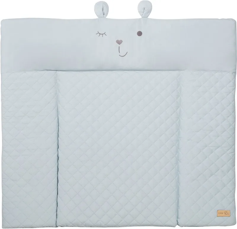 Wickelauflage Style, Soft, sky, mit aufgesticktem Gesicht by roba in Blau – product photo