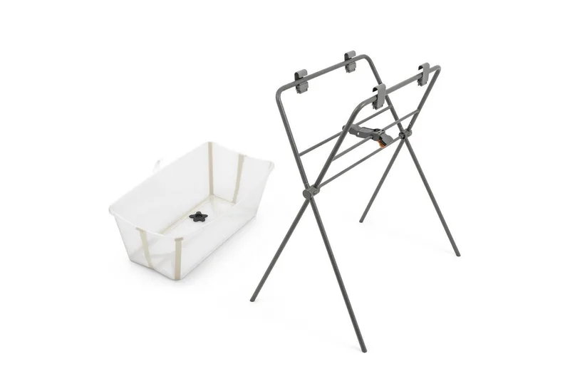Babybadewanne Flexi Bath® mit Stand van Stokke in Beige – productfoto