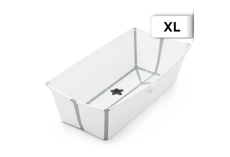Babybadewanne Flexi Bath® X-Large - Geräumige faltbare Babybadewanne van Stokke in Weiß – productfoto