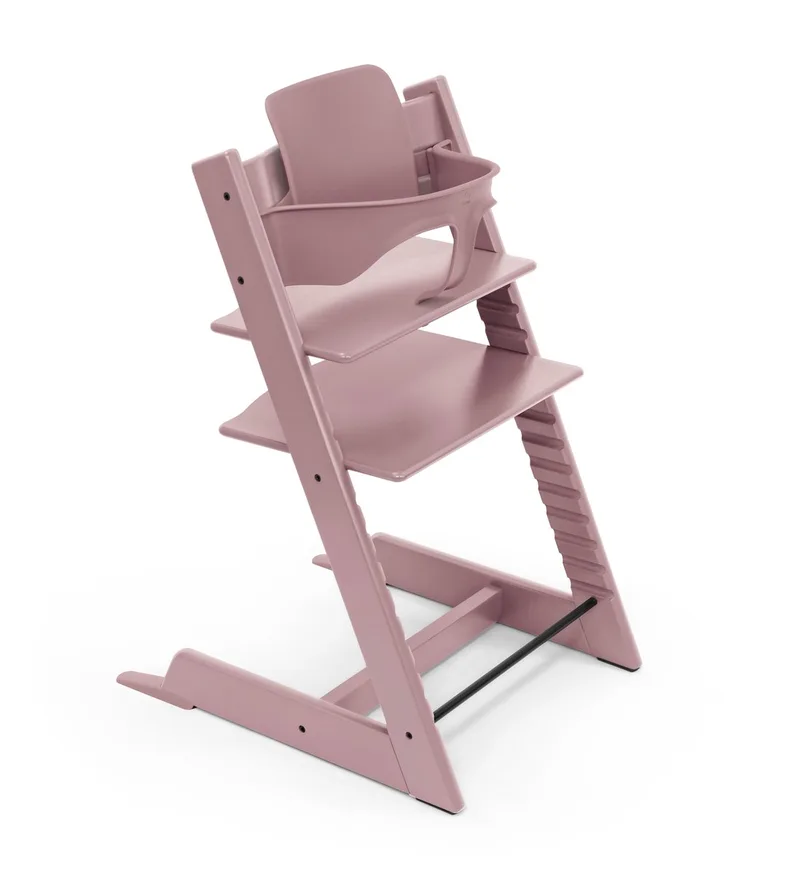 Bundel Tripp Trapp-kinderstoel Heather Mauve | Babyset Heather Mauve de Stokke en Heather Mauve – photo produit