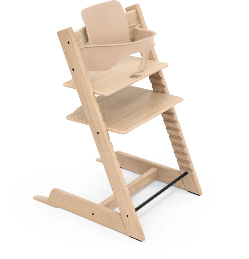 Bundel Tripp Trapp-kinderstoel Oak Natural + Babyset Natural de Stokke en Naturel – photo produit