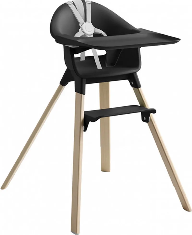 Clikk™ Kinderstoel van Stokke in Black Natural – productfoto