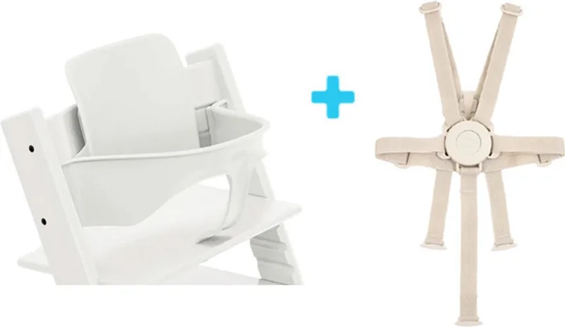 Tripp Trapp | Bundel | Babyset² en Harness² | Wit van Stokke in Wit, Beige – productfoto