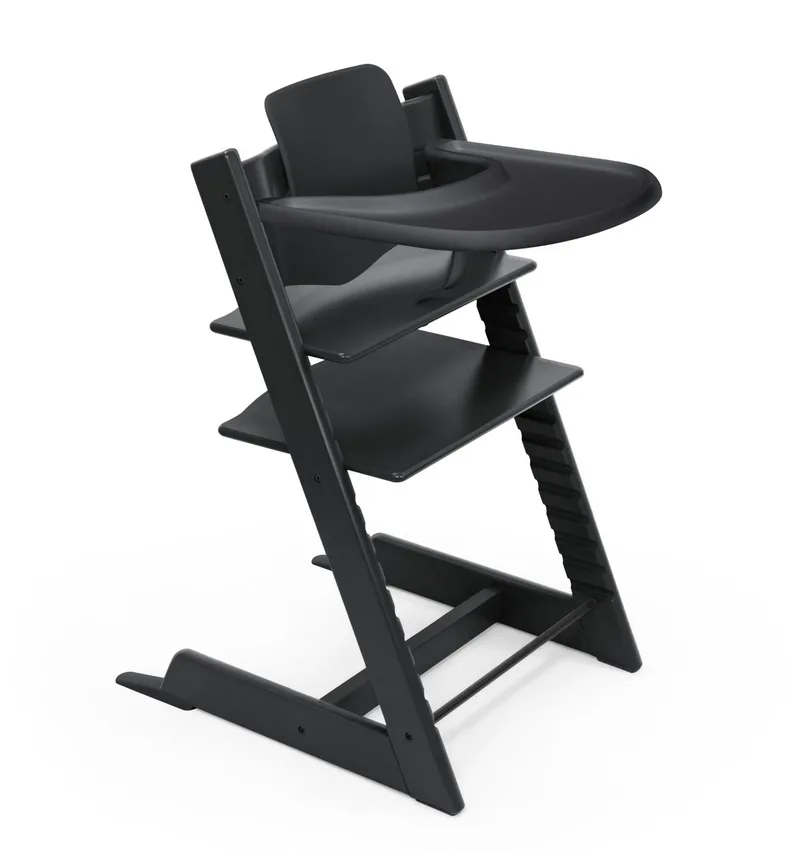Tripp Trapp® Bundle Stoel + Babyset + Tray | Black van Stokke in [Zwart] – productfoto