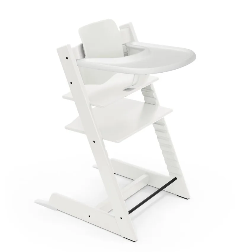 Tripp Trapp® Bundle Stoel + Babyset + Tray | White by Stokke in [Wit] – product photo