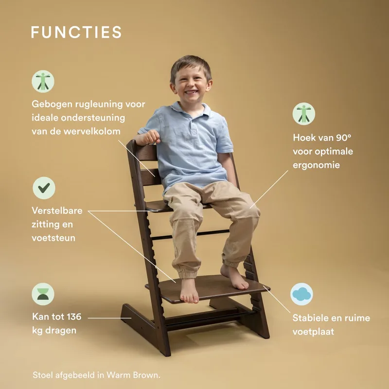 Tripp Trapp Kinderstoel - Oak Natural van Stokke in Beige – productfoto