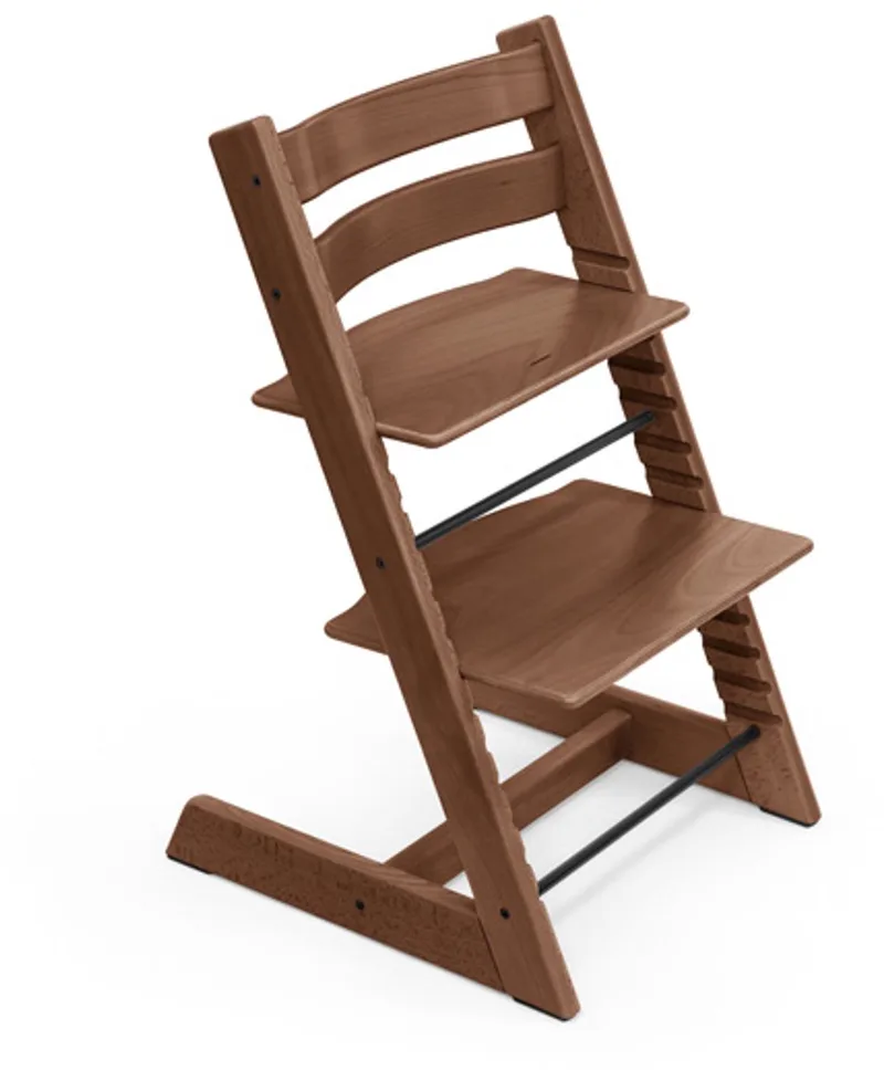 Tripp Trapp stoel van Stokke, - verstelbare, converteerbare stoel voor peuters, kinderen en volwassenen - handig, comfortabel en ergonomisch - klassiek ontwerp van Stokke in Warm Brown – productfoto