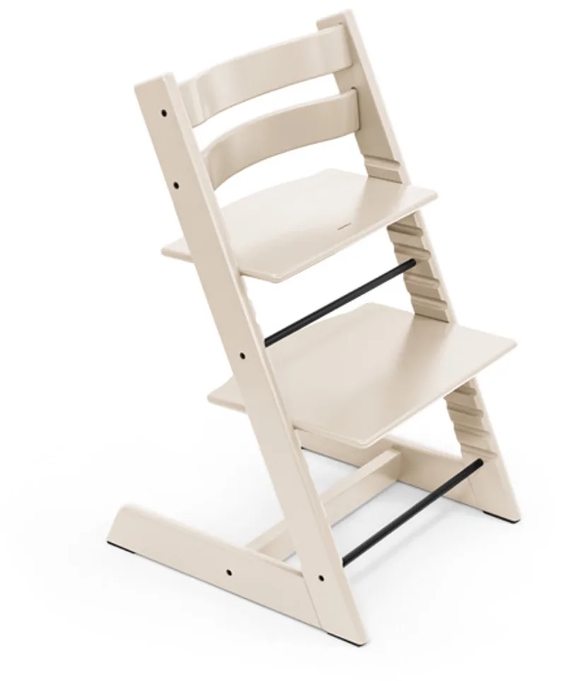 Tripp Trapp stoel van Stokke, - verstelbare, converteerbare stoel voor peuters, kinderen en volwassenen - handig, comfortabel en ergonomisch - klassiek ontwerp van Stokke in Vanilla White – productfoto