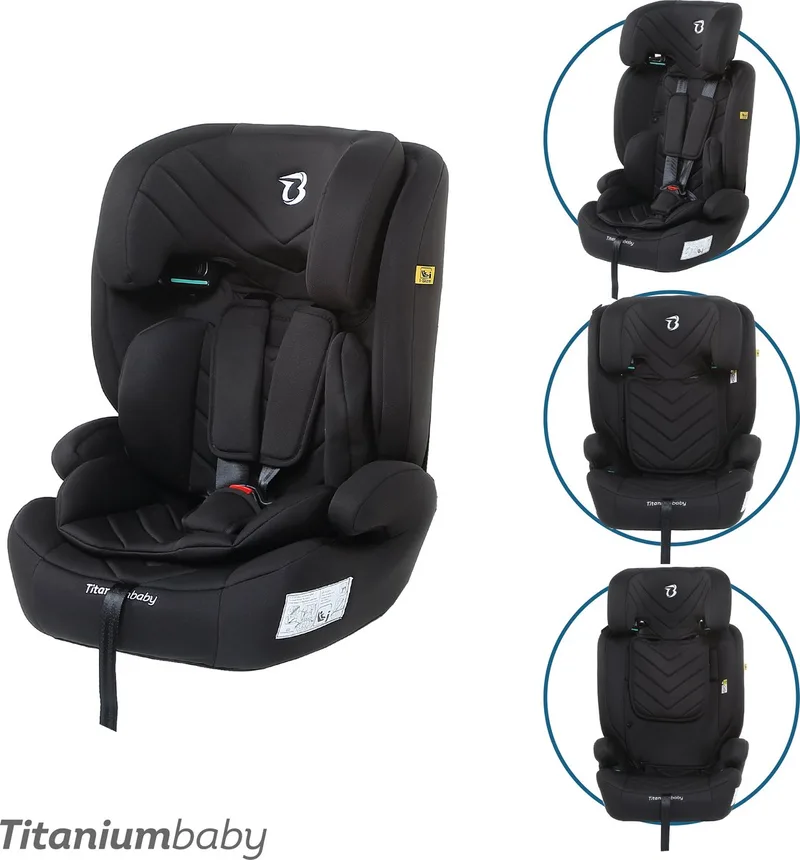 Autostoel Niklas i-size (R129) by Titanium Baby in Zwart – product photo