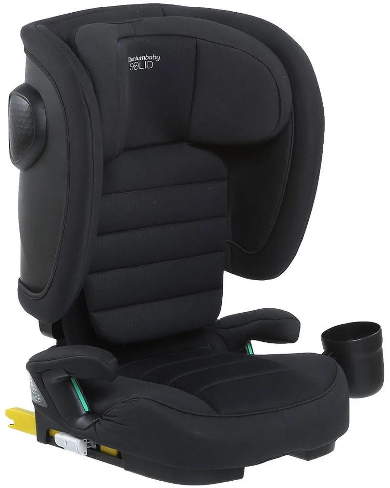Autostoel Solid Liam Black 100-150 cm ISOFIX van Titanium Baby in Zwart – productfoto