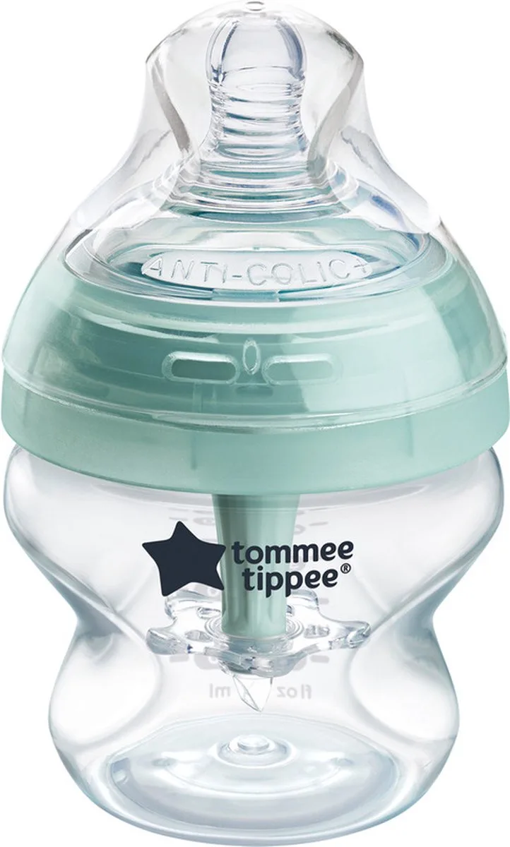 Advanced Anti-Colic Babyfles - set van 1 x 150ml baby fles - Lage toevoersnelheid 0m+ by Tommee Tippee in Doorzichtig – product photo