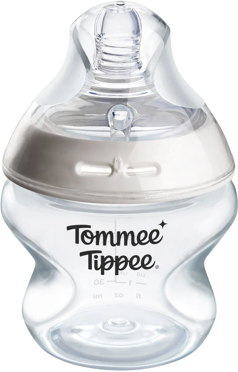 Natural Start Babyfles - set van 1 x 150ml baby fles - extra lage toevoersnelheid 0m+ by Tommee Tippee in Doorzichtig – product photo