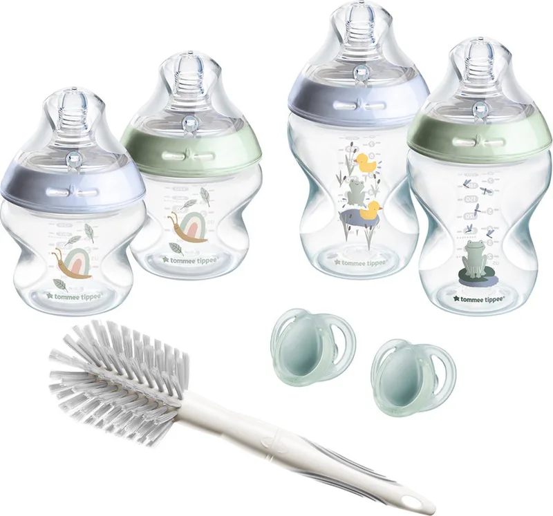 Natural Start Babyflessen Startersset - flessen van 150 ml en 260 ml voor pasgeboren baby's 0m+ - blauw van Tommee Tippee in Natural Start – blauw – productfoto