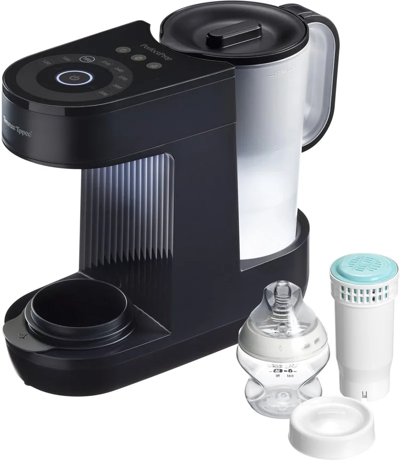 Perfect Prep apparaat - Baby Fles Maker voor flessenvoeding - antibacterieel waterfilter - app-ondersteuning van Tommee Tippee in Leigrijs – productfoto