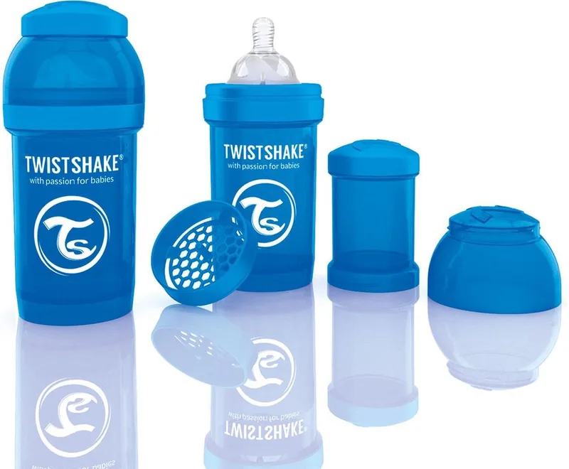 Anti-colic babyfles - 180ml van Twistshake in Aqua – productfoto