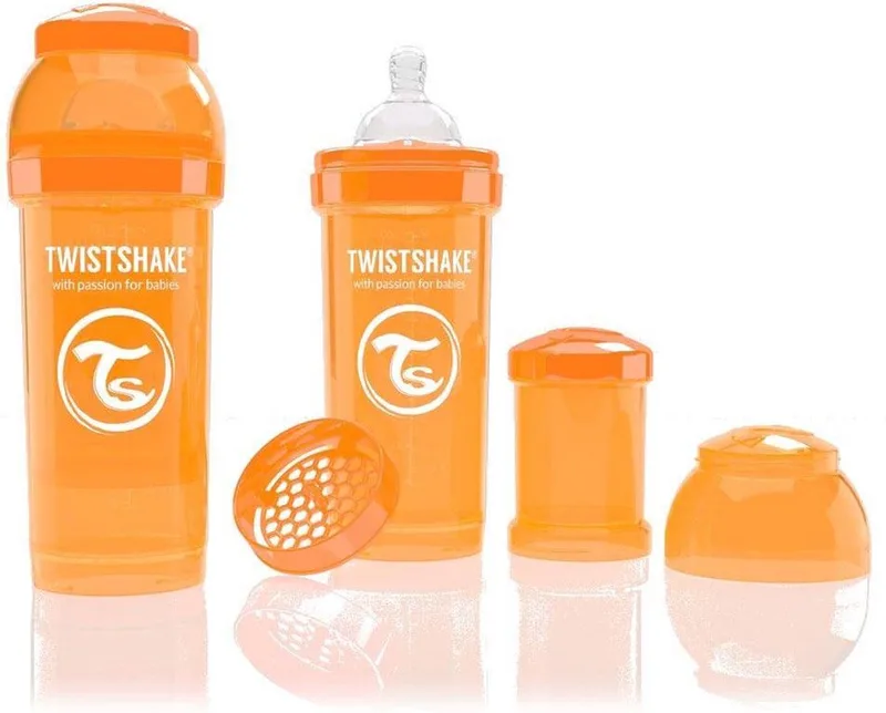 Anti-colic babyfles - Orange 180ml de Twistshake en Oranje – photo produit