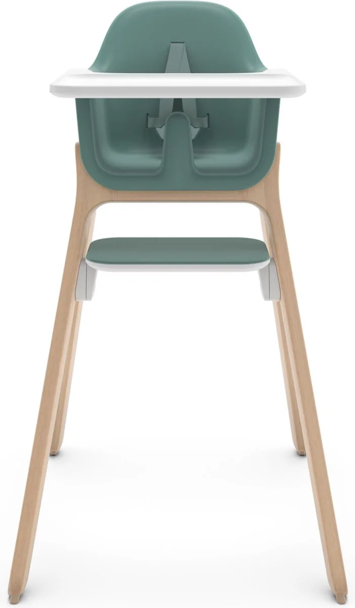 Ciro Emrick - Kinderstoel - Hout - Verstelbare Voetensteun - Afneembaar Eetblad by UPPAbaby in Groen – product photo