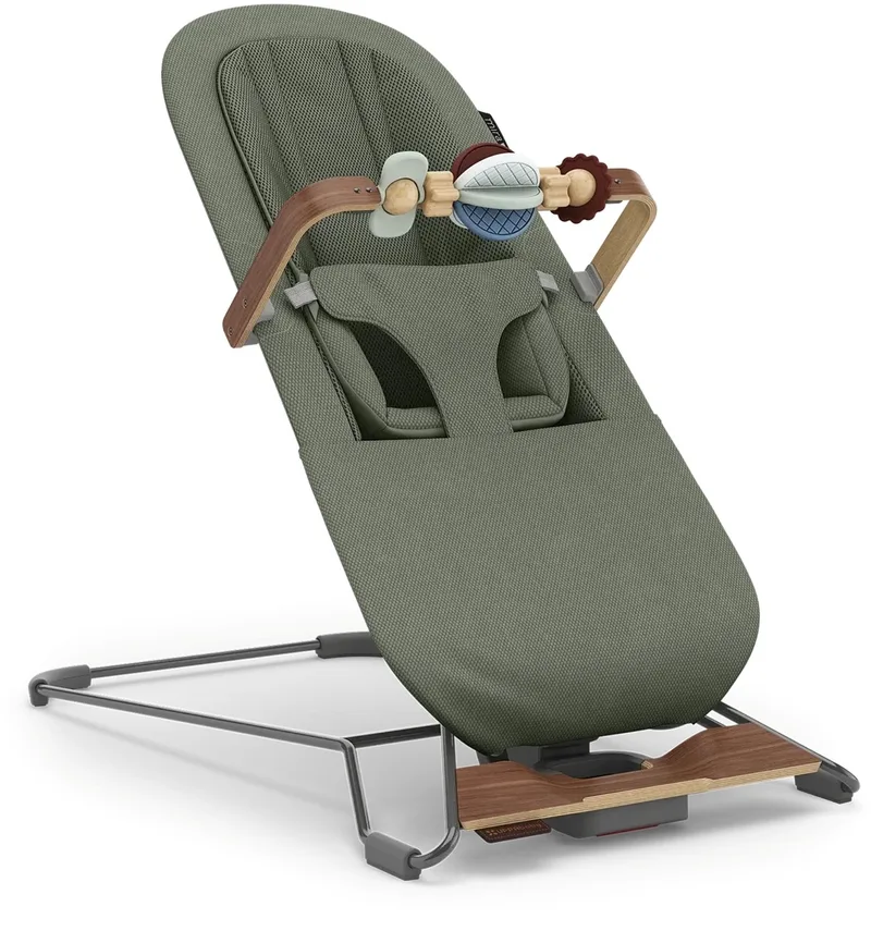 Mira V2 Maddie - Wipstoel - Bouncer - Newborn, Baby en Peuter - 3-in-1 Schommelstoel - Inclusief speelbeugel van UPPAbaby in Groen – productfoto