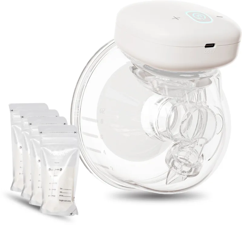 Elektrische Draadloze Borstkolf Gen 1 - Handsfree Kolfapparaat - BPA-vrij - Handmatig Bedienbaar - Verstelbare Standen by Youha in Youha – Enkele Gen 1 – wit – 24 mm – product photo
