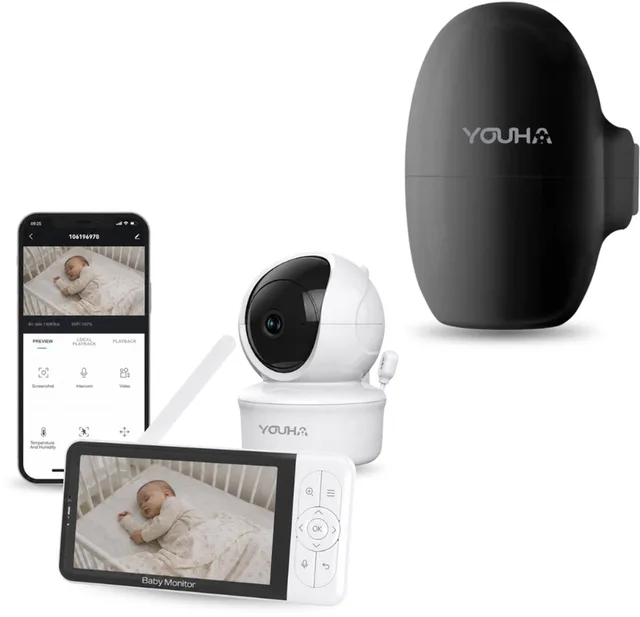 Slaapcomfort Pakket – Babyfoon met Camera & Baby Rocker