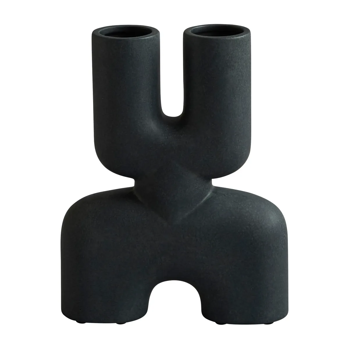 Cobra Double mini Vase 22 x 28 cm Schwarz by 101 Copenhagen – product photo