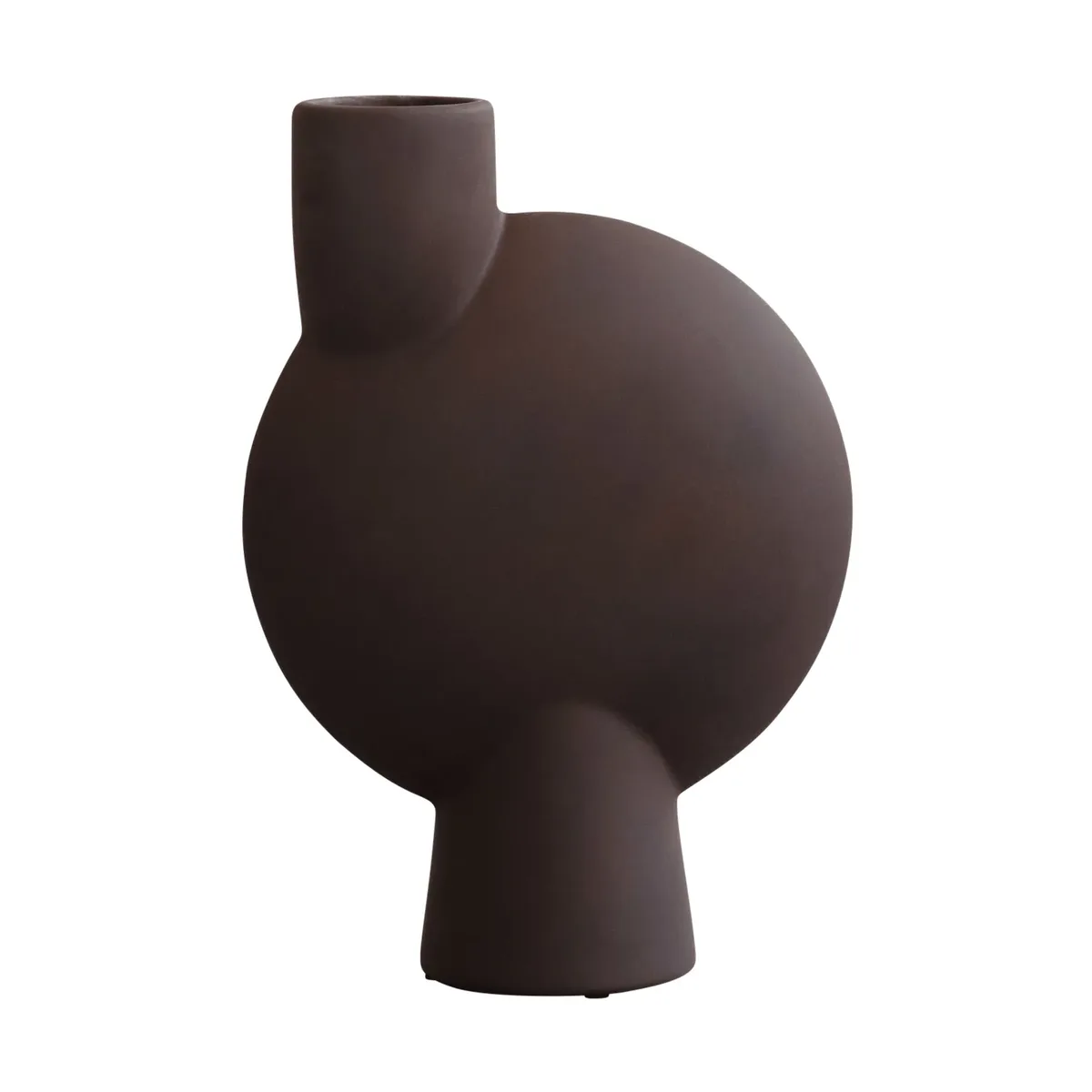Sphere Bubl Vase Medio Chocolate brown van 101 Copenhagen – productfoto