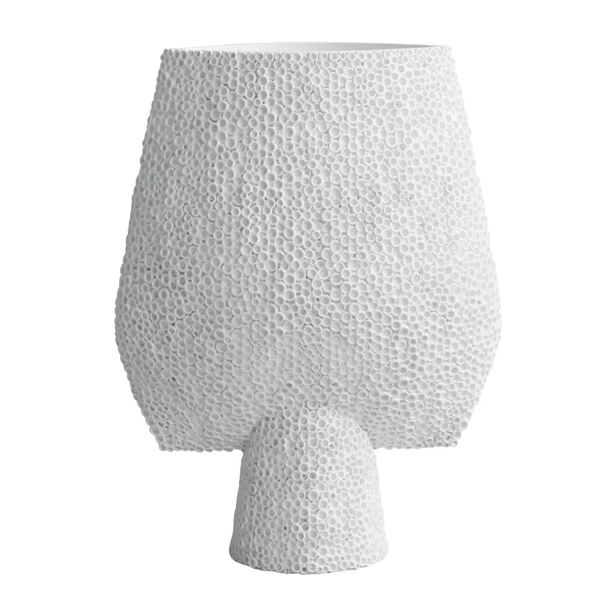 Sphere Vase Square Shisen big 44cm Bone White van 101 Copenhagen – productfoto