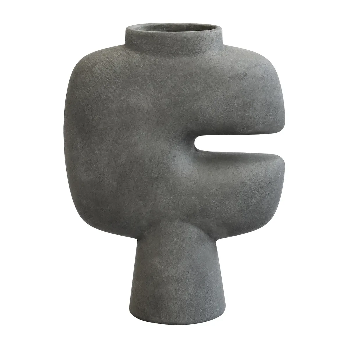 Tribal Vase medio Dunkelgrau de 101 Copenhagen – photo du produit