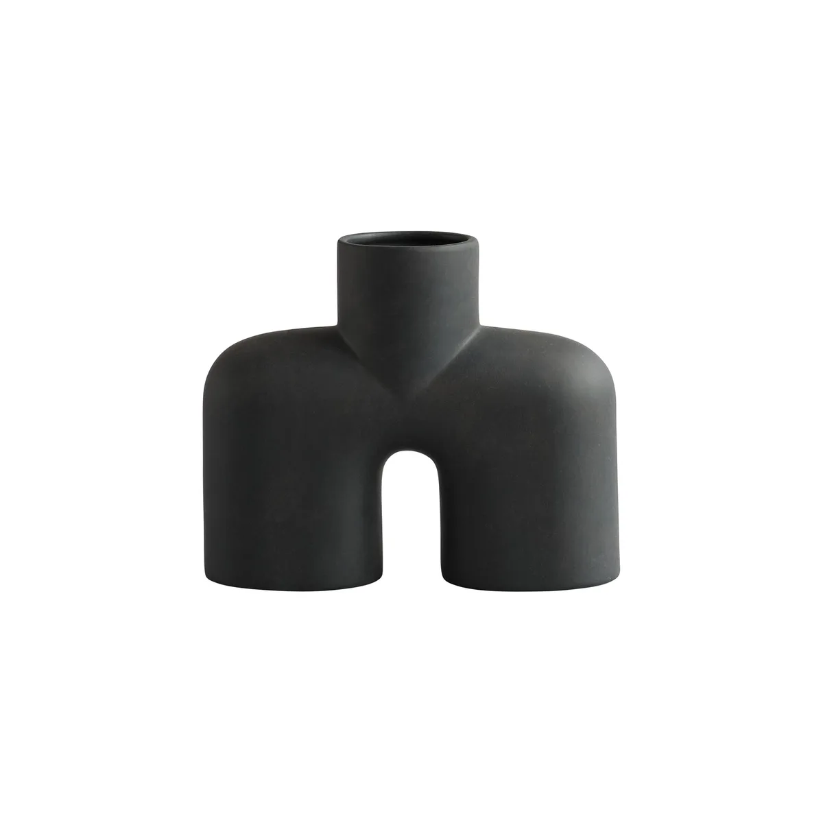 Vase Cobra - Braun - Keramik - Designer Tommy Hyldahl von 101 Copenhagen – Produktfoto