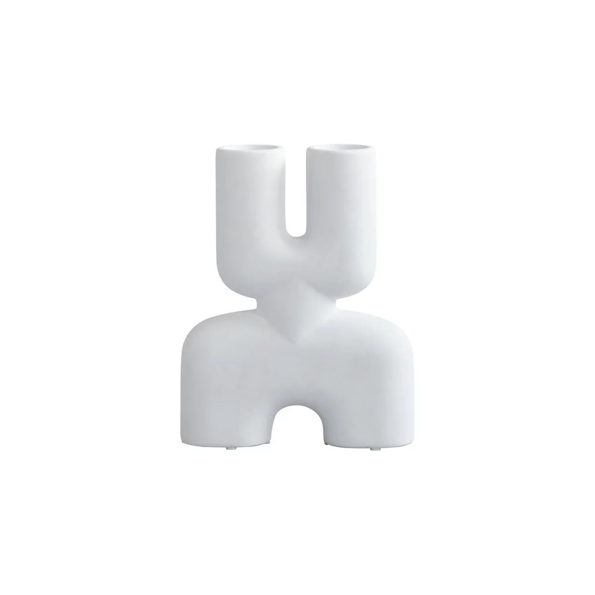Vase Cobra - Weiß - Keramik - Designer Tommy Hyldahl von 101 Copenhagen – Produktfoto