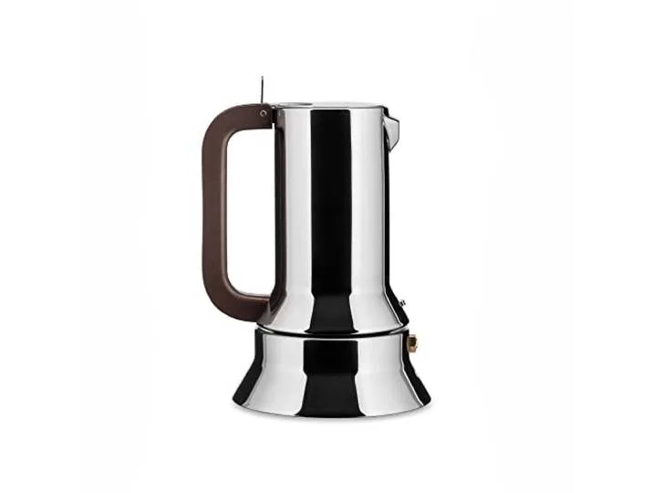 Alessi 9090/3 - Espressokocher für Induktion, Edelstahl, 3 Tassen Espressokocher, entworfen von Richard Sapper, mit Induktionsboden, für den täglichen Kaffee från Alessi – produktbild