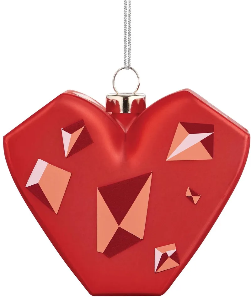 Amore Al Cubo Kerstbal Ornament by Alessi in Rood – product photo