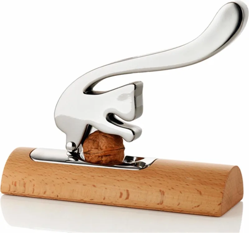 Andrea Branzi - Scoiattolo Notenkraker by Alessi in Bruin, Zilver – product photo