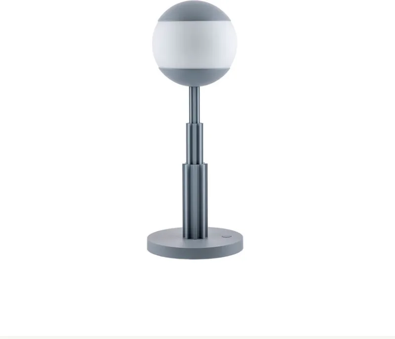 AR04 Aldo-Rossi-Tafellamp-Grijs by Alessi in Lichtgrijs – product photo