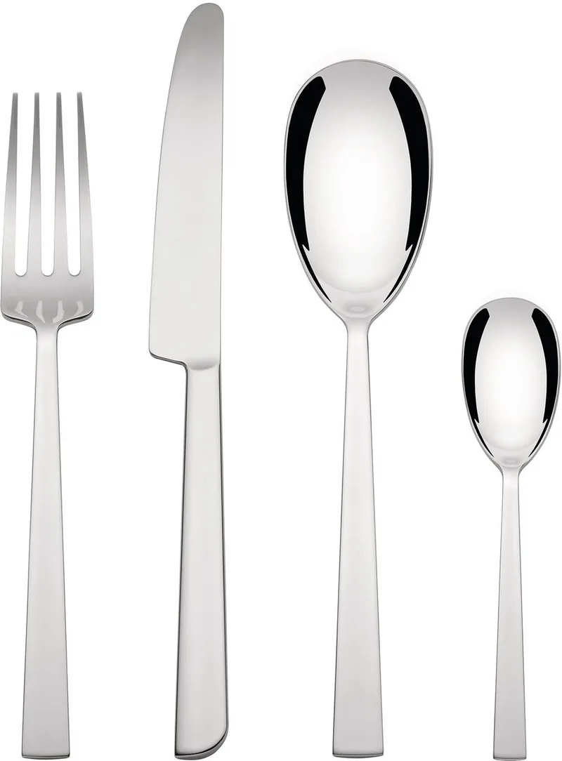 Asta Bestekcassette RVS 24-Delig från Alessi i Gepolijst rvs. – produktbild