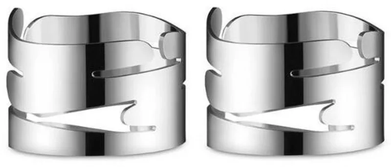 Barkring Servetringen RVS 2 Stuks by Alessi in Silver – product photo