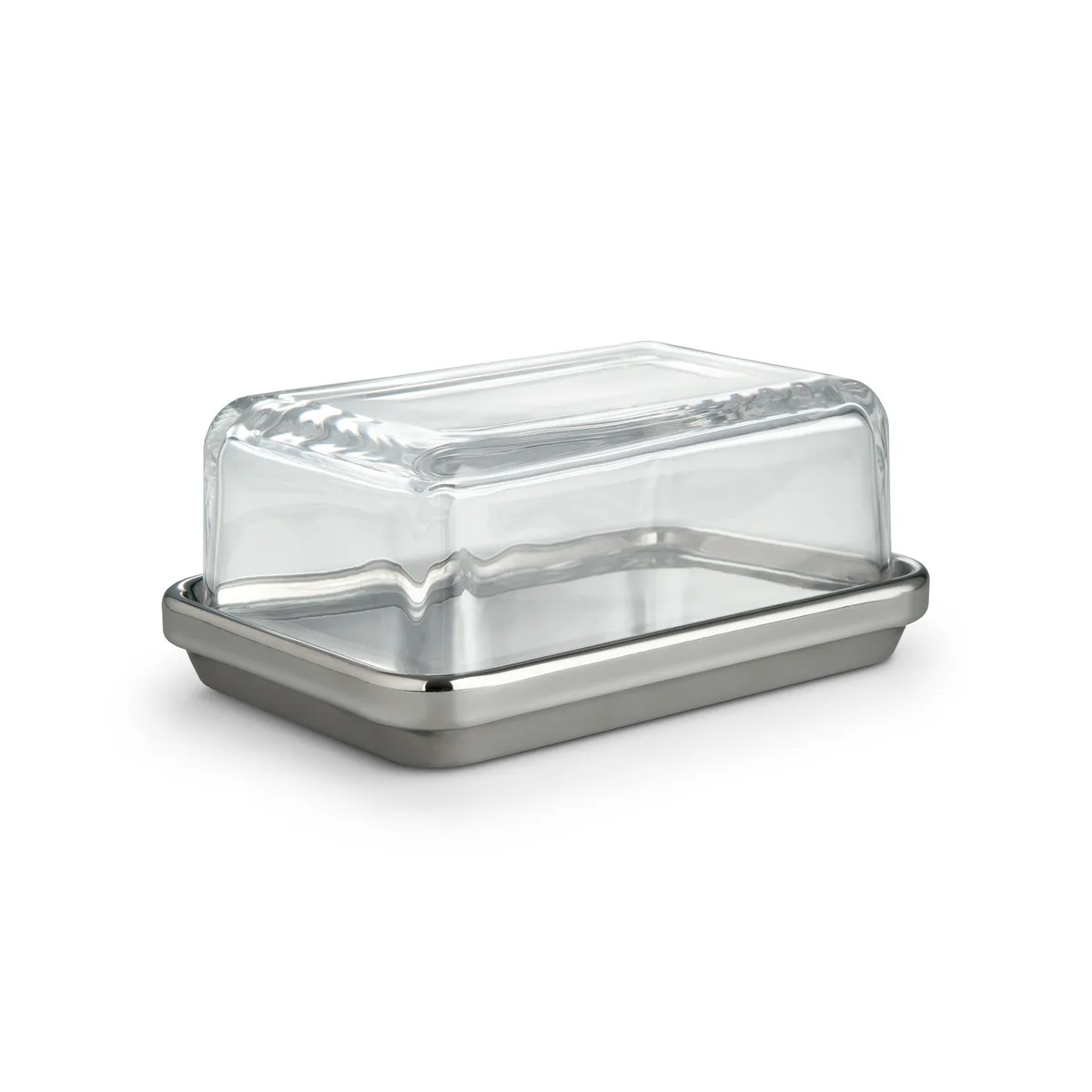 Butterdose Ettore Sottsass - Metall - polierter Stahl - Designer Ettore Sottsass by Alessi – product photo