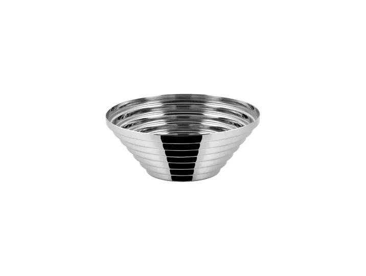 Corbeille Archivio - Argent - Acier inoxydable poli - Designer Giulio Confalonieri van Alessi – productfoto