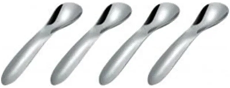 Cucchiani Da Caffè Koffielepel 4 Stuks van Alessi in Zilver – productfoto