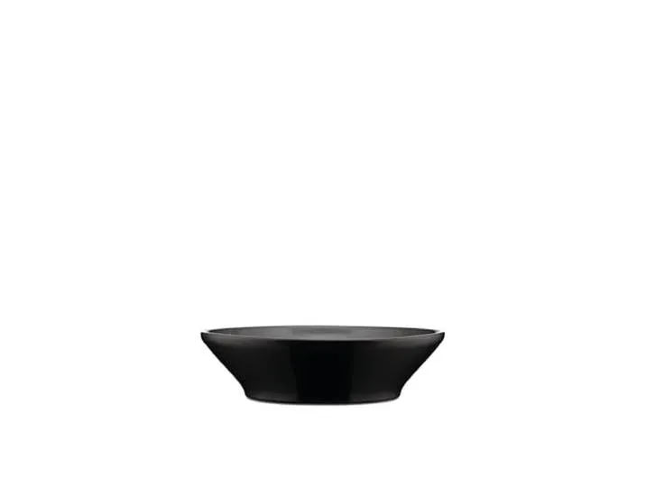 DC03/2 B Tonale Fondi Teller aus Steingut, Schwarz, 4 Stück de Alessi – photo du produit